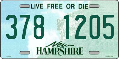 NH license plate 3781205