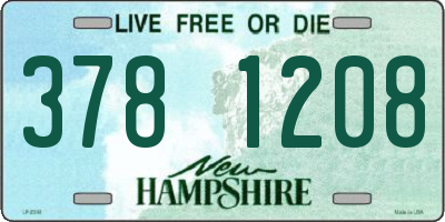 NH license plate 3781208