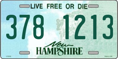 NH license plate 3781213