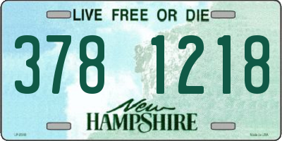 NH license plate 3781218