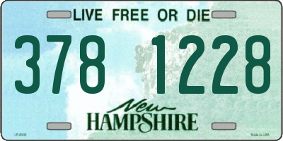 NH license plate 3781228