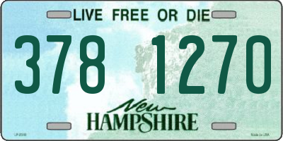 NH license plate 3781270