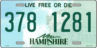 NH license plate 3781281