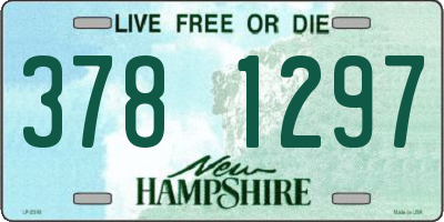 NH license plate 3781297