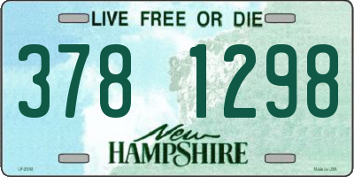 NH license plate 3781298