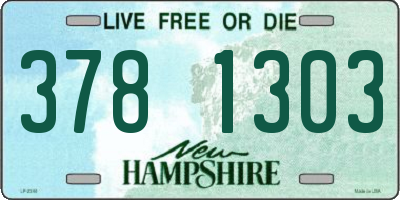 NH license plate 3781303