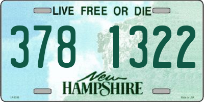 NH license plate 3781322