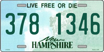 NH license plate 3781346
