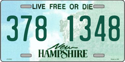 NH license plate 3781348