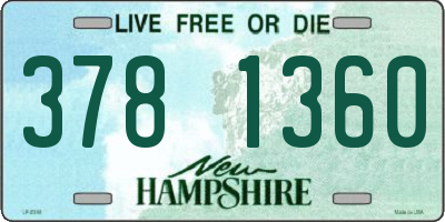 NH license plate 3781360