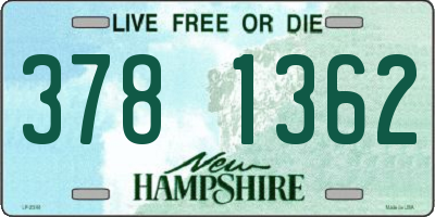 NH license plate 3781362