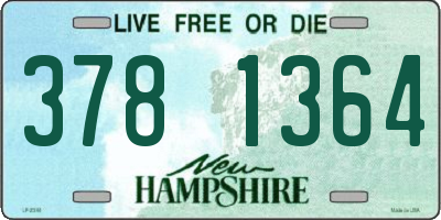 NH license plate 3781364