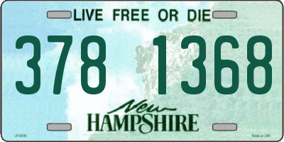 NH license plate 3781368