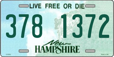 NH license plate 3781372