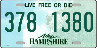 NH license plate 3781380