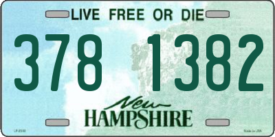 NH license plate 3781382