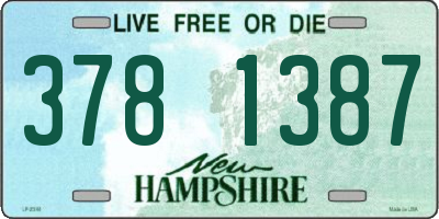 NH license plate 3781387
