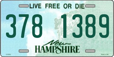 NH license plate 3781389