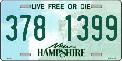 NH license plate 3781399