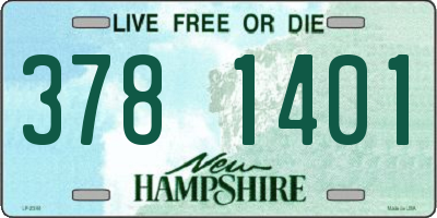 NH license plate 3781401