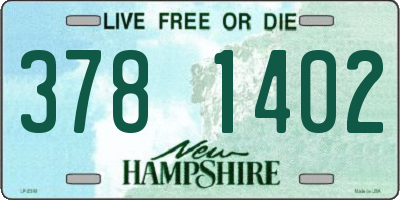 NH license plate 3781402