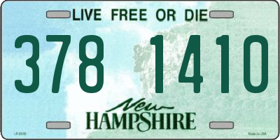 NH license plate 3781410