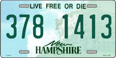 NH license plate 3781413