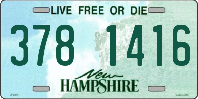 NH license plate 3781416
