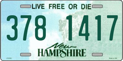 NH license plate 3781417