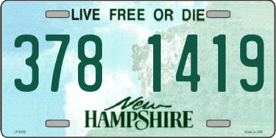 NH license plate 3781419