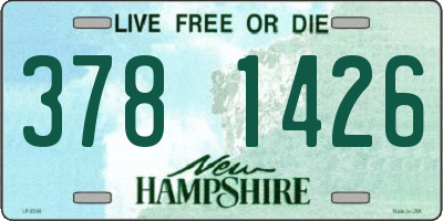 NH license plate 3781426
