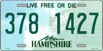 NH license plate 3781427