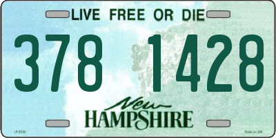 NH license plate 3781428
