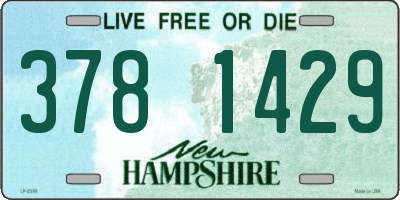 NH license plate 3781429