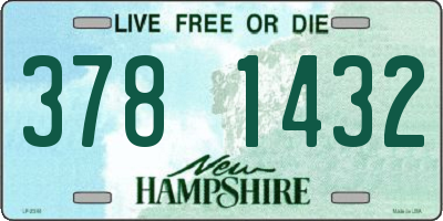 NH license plate 3781432