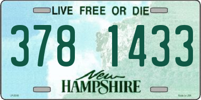 NH license plate 3781433