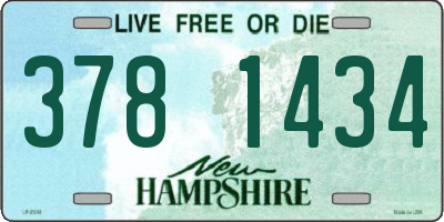 NH license plate 3781434