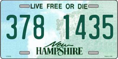 NH license plate 3781435