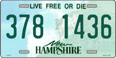 NH license plate 3781436