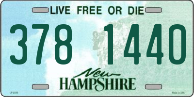 NH license plate 3781440