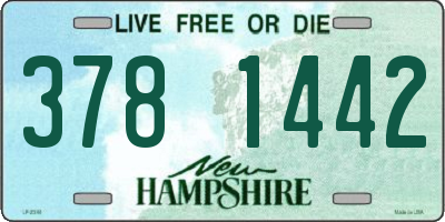 NH license plate 3781442