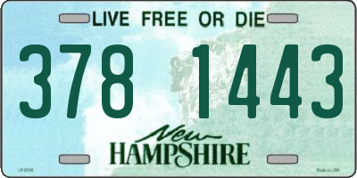 NH license plate 3781443
