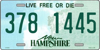 NH license plate 3781445