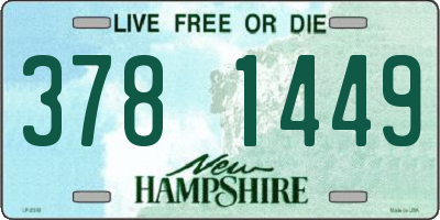NH license plate 3781449
