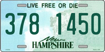 NH license plate 3781450