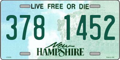 NH license plate 3781452