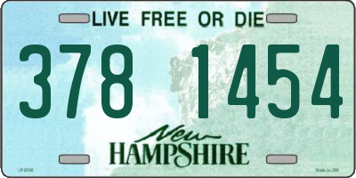 NH license plate 3781454