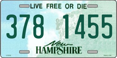 NH license plate 3781455