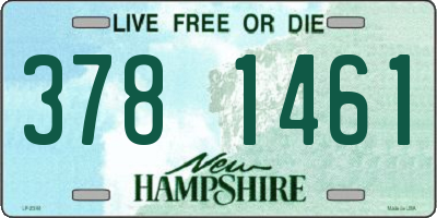 NH license plate 3781461