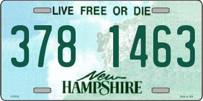 NH license plate 3781463